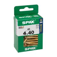 Tornillo Spax Cabeza Plana Bicro 4x40 M - 40 unidades