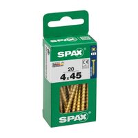 Tornillo Spax Cabeza Plana Bicro 4x45 S - 20 unidades