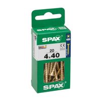 Tornillo Spax Cabeza Plana Bicro 4x40 S - 20 unidades