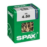 Tornillo Spax Cabeza Plana Bicro 4x50 L - 100 unidades