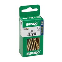 Tornillo Spax Cabeza Plana Bicro 4x70 S - 10 unidades