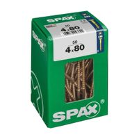 Tornillo Spax Cabeza Plana Bicro 4x80 L - 50 unidades