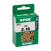 Tornillo Spax Cabeza Plana Bicro 2x16 M - 100 unidades