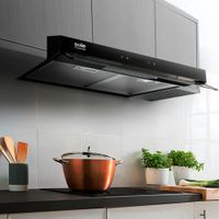 Campana Extractora Sole 60cm Slim Black TURE18CO Negro