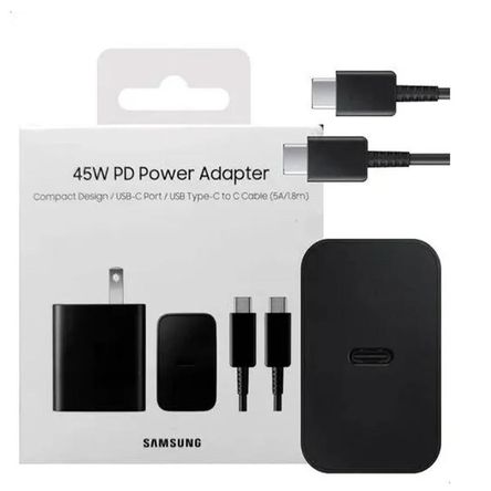Cargador Samsung 45watts para Galaxy Note 20 Ultra, S24 Ultra