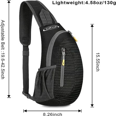 G4Free Mochila al hombro pequeña, cruzada al pecho G4Free Mochila al hombro pequeña, cruzada al pecho