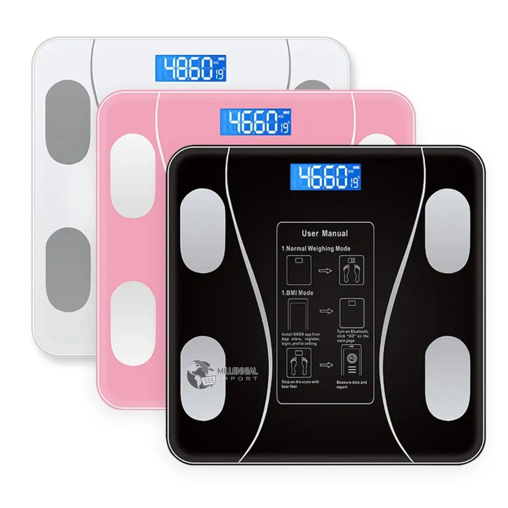 Balanza Bluetooth Inteligente Peso Corporal Bascula Smart Multicolor Balanza Bluetooth Inteligente Peso Corporal Bascula Smart Multicolor