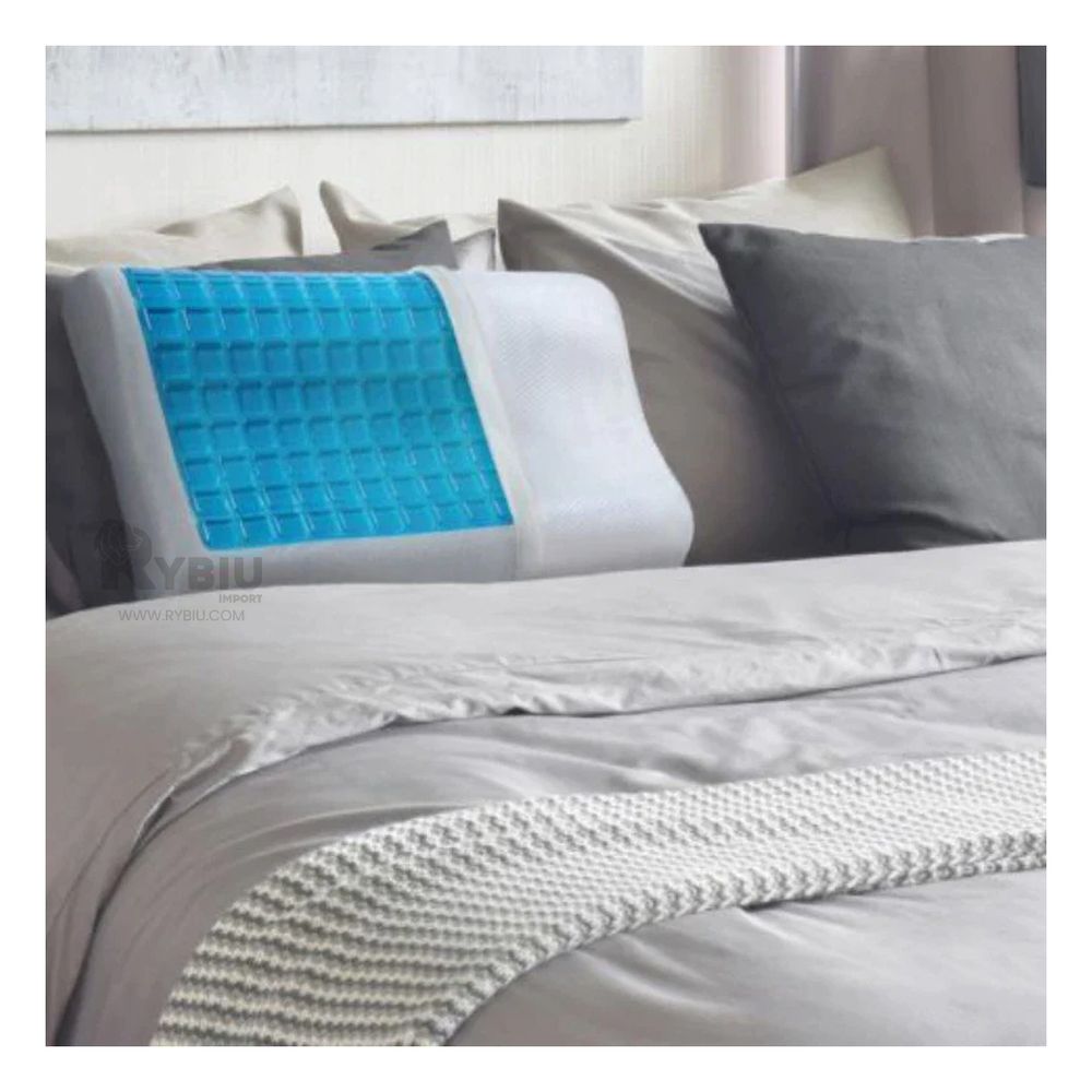 Almohada Cervical Ortopedica de Celeste Y+Papel de Regalo Almohada Cervical Ortopedica de Celeste Y+Papel de Regalo