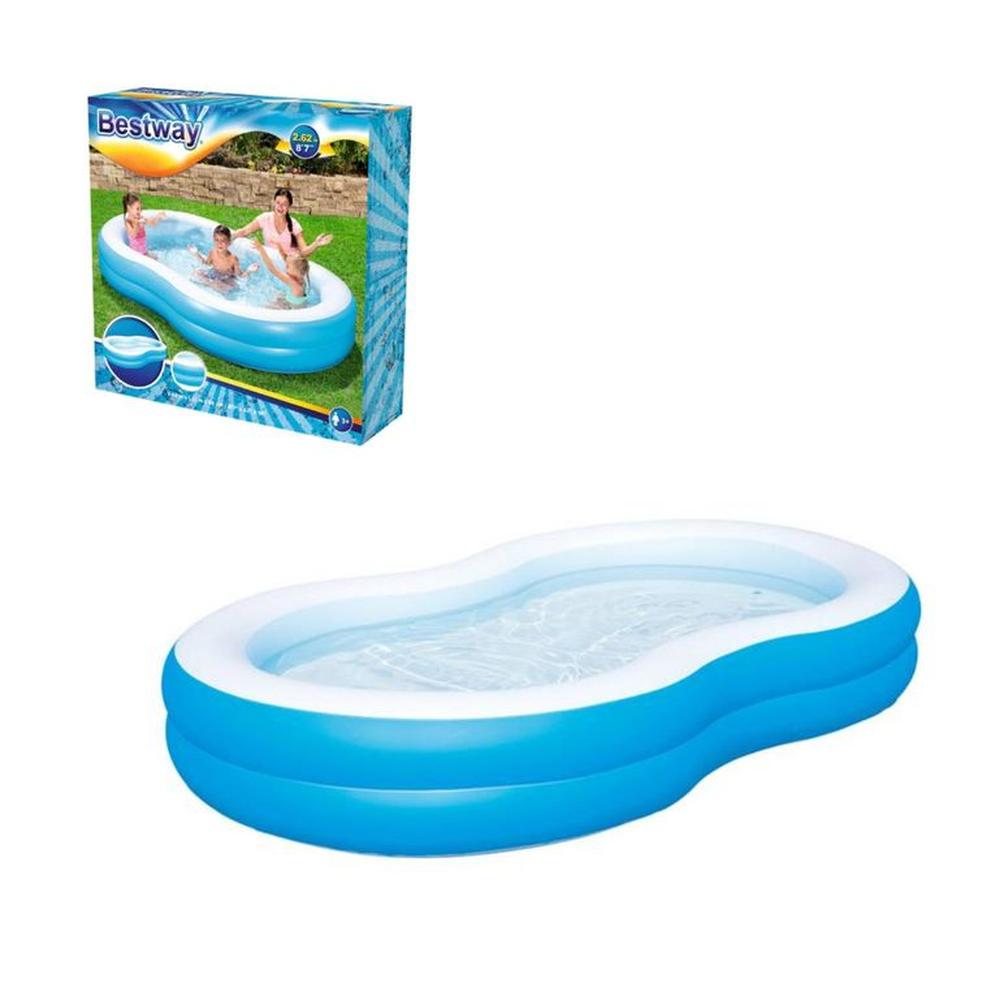 Piscina inflable familiar infantil 262x157x46 cm
