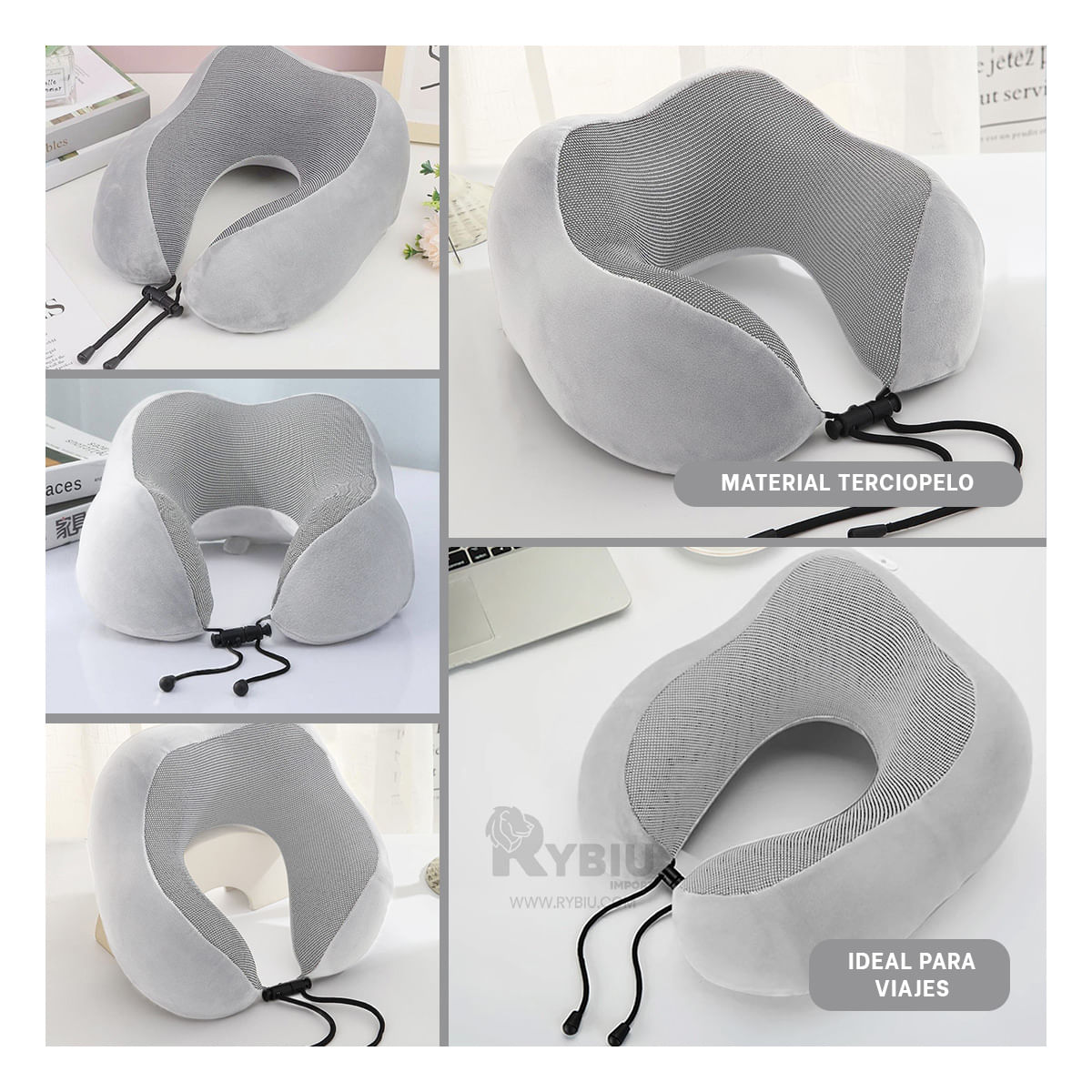 Almohada Comoda en Color Plomo Y+Agendita