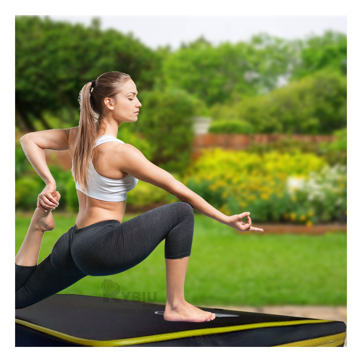 Colchoneta para Deporte Talla L de 1.5 M en Color Amarillo