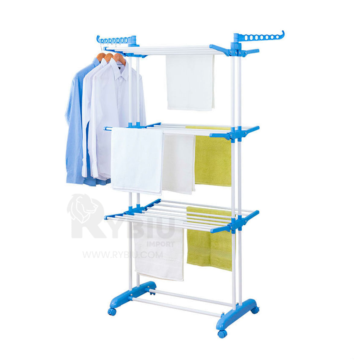 Colgador de Ropa Plegable Cyan