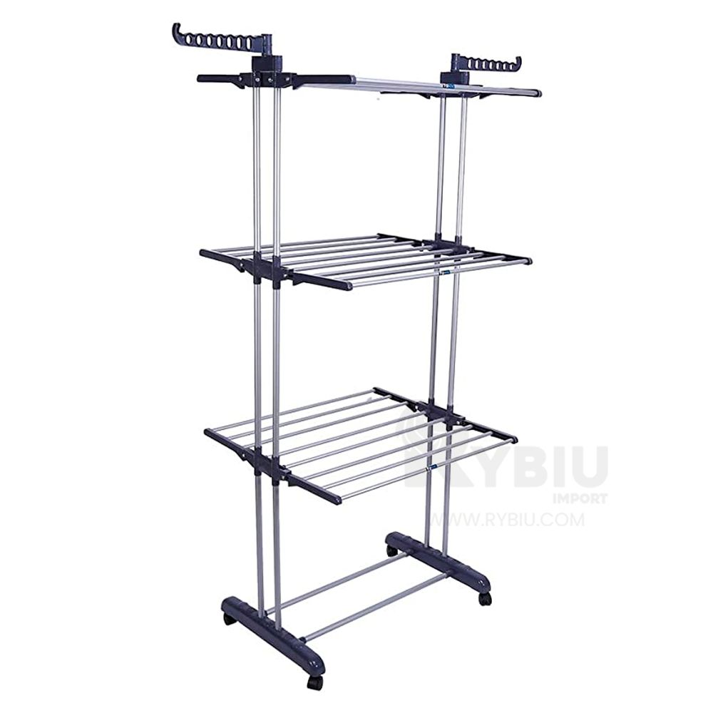 Colgador Plegable 3 Niveles Negro Colgador Plegable 3 Niveles Negro