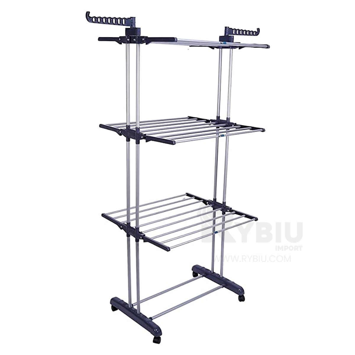 Colgador Plegable 3 Niveles Negro