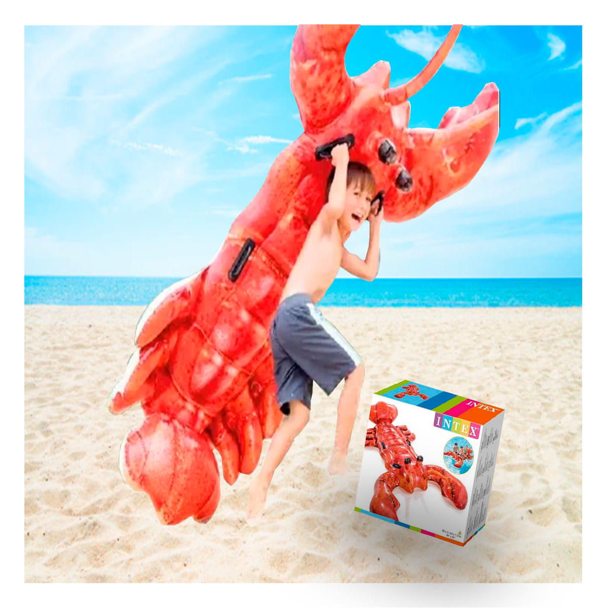 Flotador Funcional para Piscina en Rojo Y+Papel de Regalo