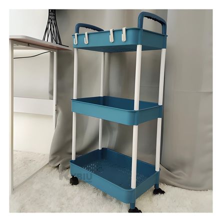 Estante Multiusos Resistente con Ruedas de Azul Y+Agendita Estante Multiusos Resistente con Ruedas de Azul Y+Agendita