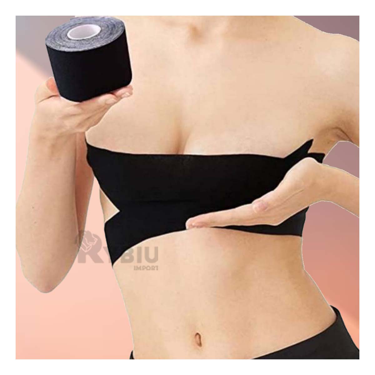 Cinta Formador de Senos Flexible en Color Negro Y+Agendita