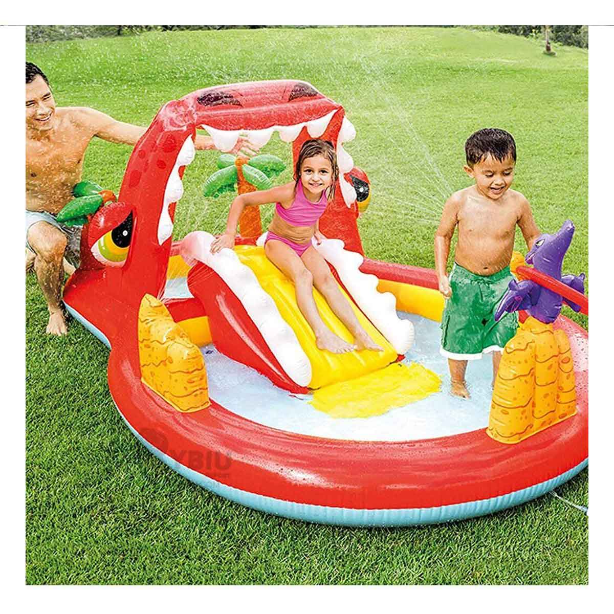 Centro de Juego Inflable en Rojo Y+Papel de Regalo
