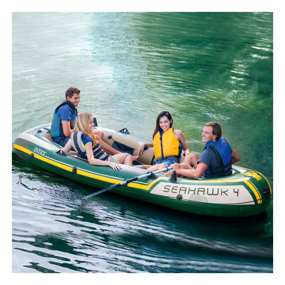 Bote Durable y Adaptable para Verano Verde Y+Papel de Regalo