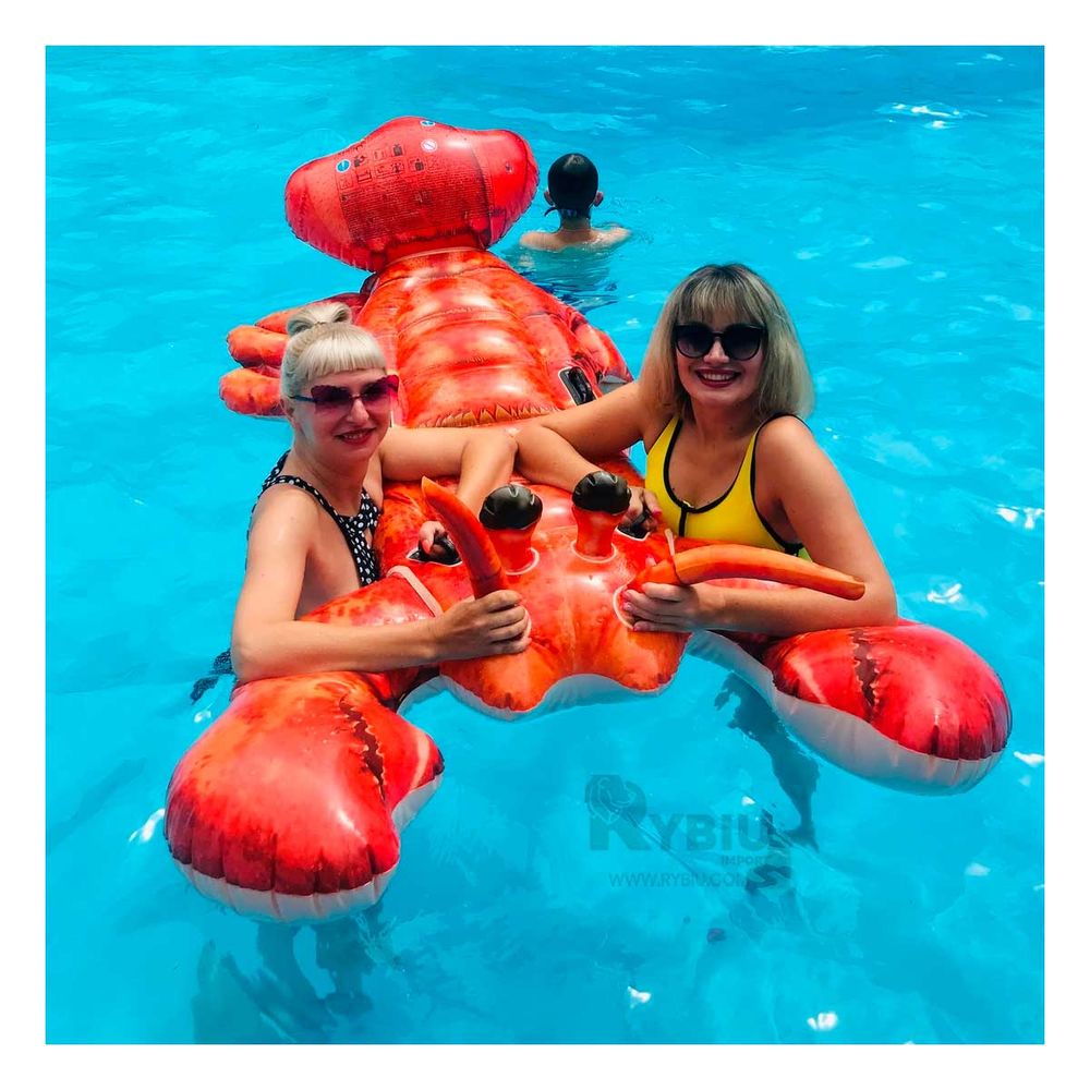 Flotador Inflable Practico de Langosta 57533NP en Rojo Flotador Inflable Practico de Langosta 57533NP en Rojo