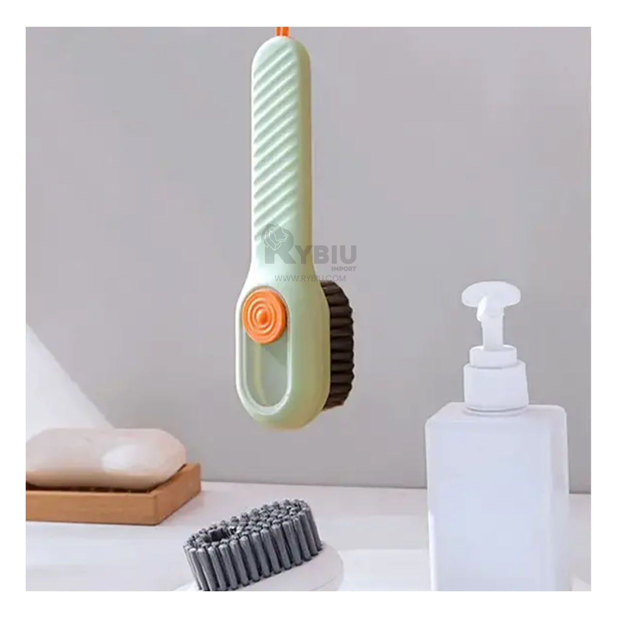 Cepillo Limpiador para Zapatos Color Verde Y+Stickers