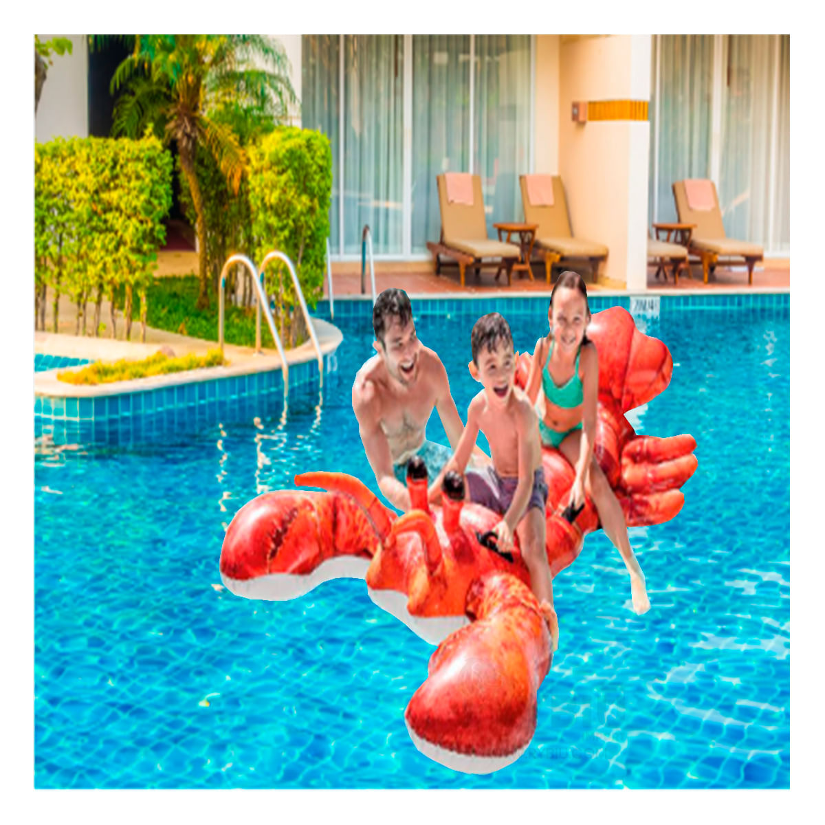 Flotador de Vinilo 57533NP en Rojo Y+Stickers