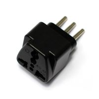 Adaptador Universal 3 en Línea Werken ABS/PC Negro 10A 250V