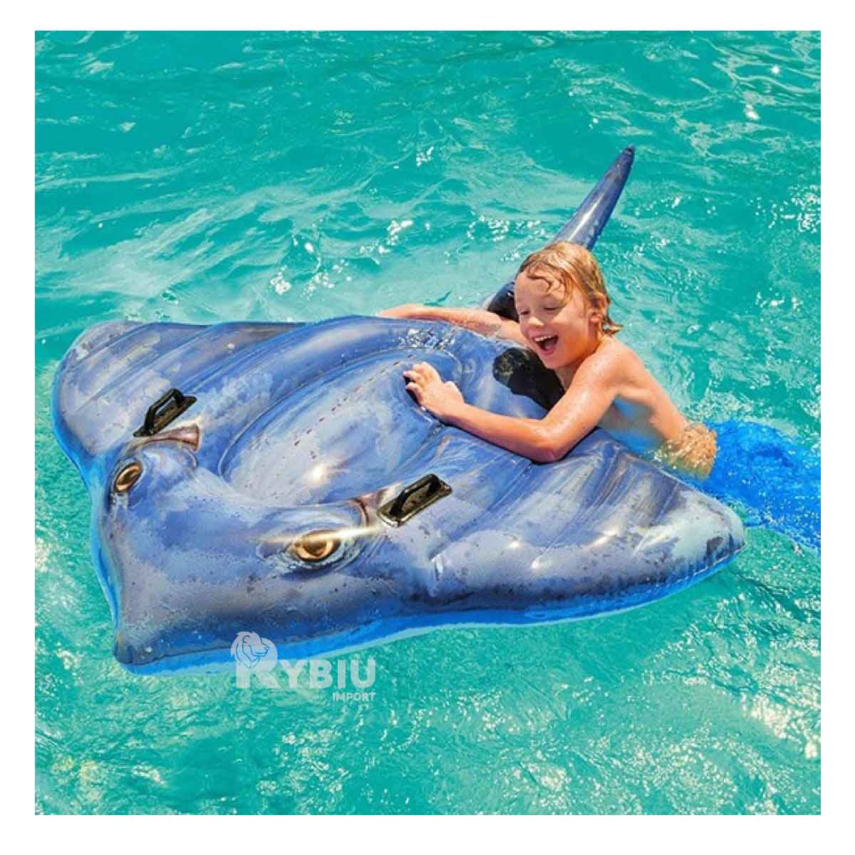 Flotador Innovador de Facil Uso en Color Azul Y+Agendita