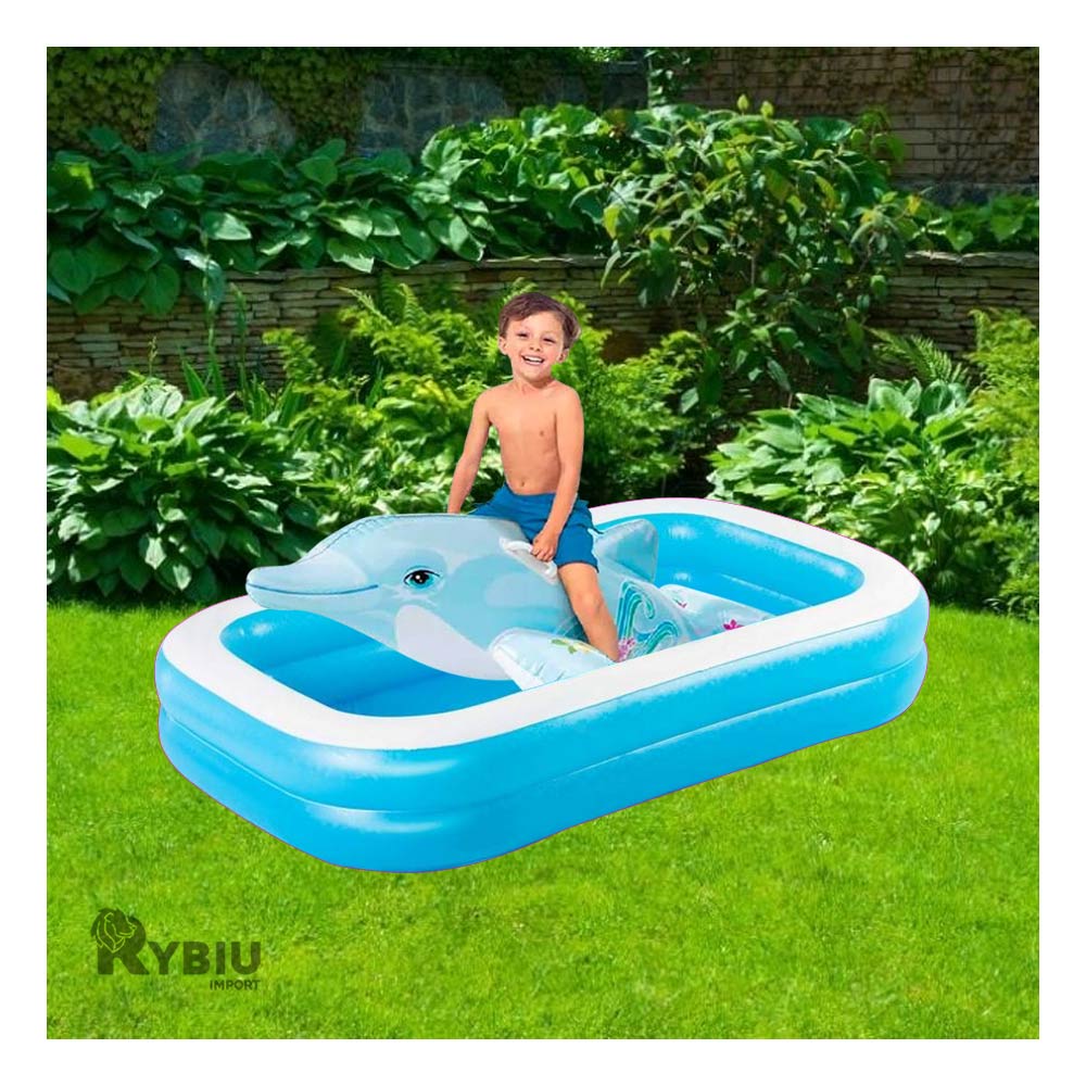 Flotador Resistente de Color Celeste Y+Papel de Regalo