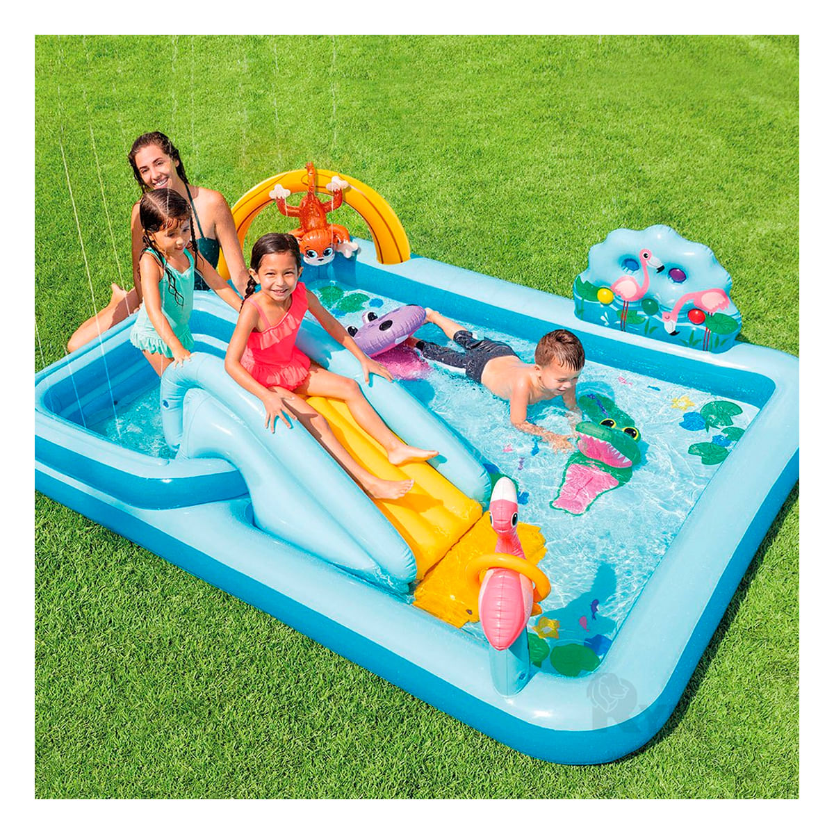 Centro de Juego Jungla en Color Celeste