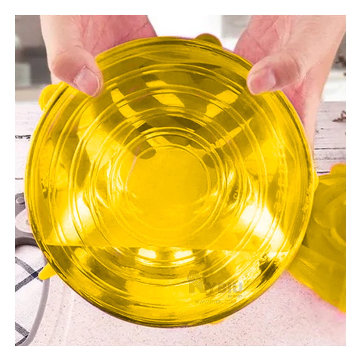 Cubiertas de Silicona Reutilizables en Amarillo