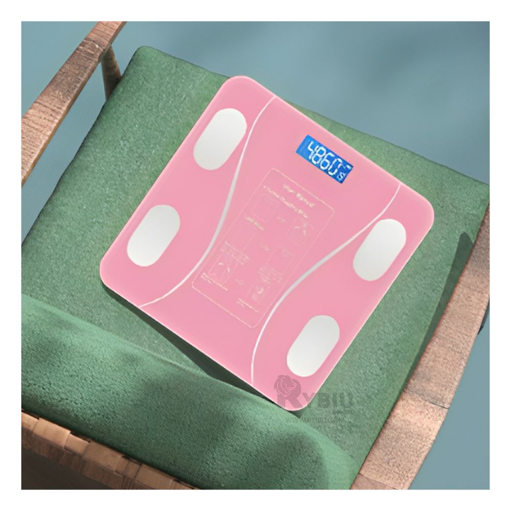 Balanza Digital con Bluetooth Color Rosado Y+Papel de Regalo Balanza Digital con Bluetooth Color Rosado Y+Papel de Regalo