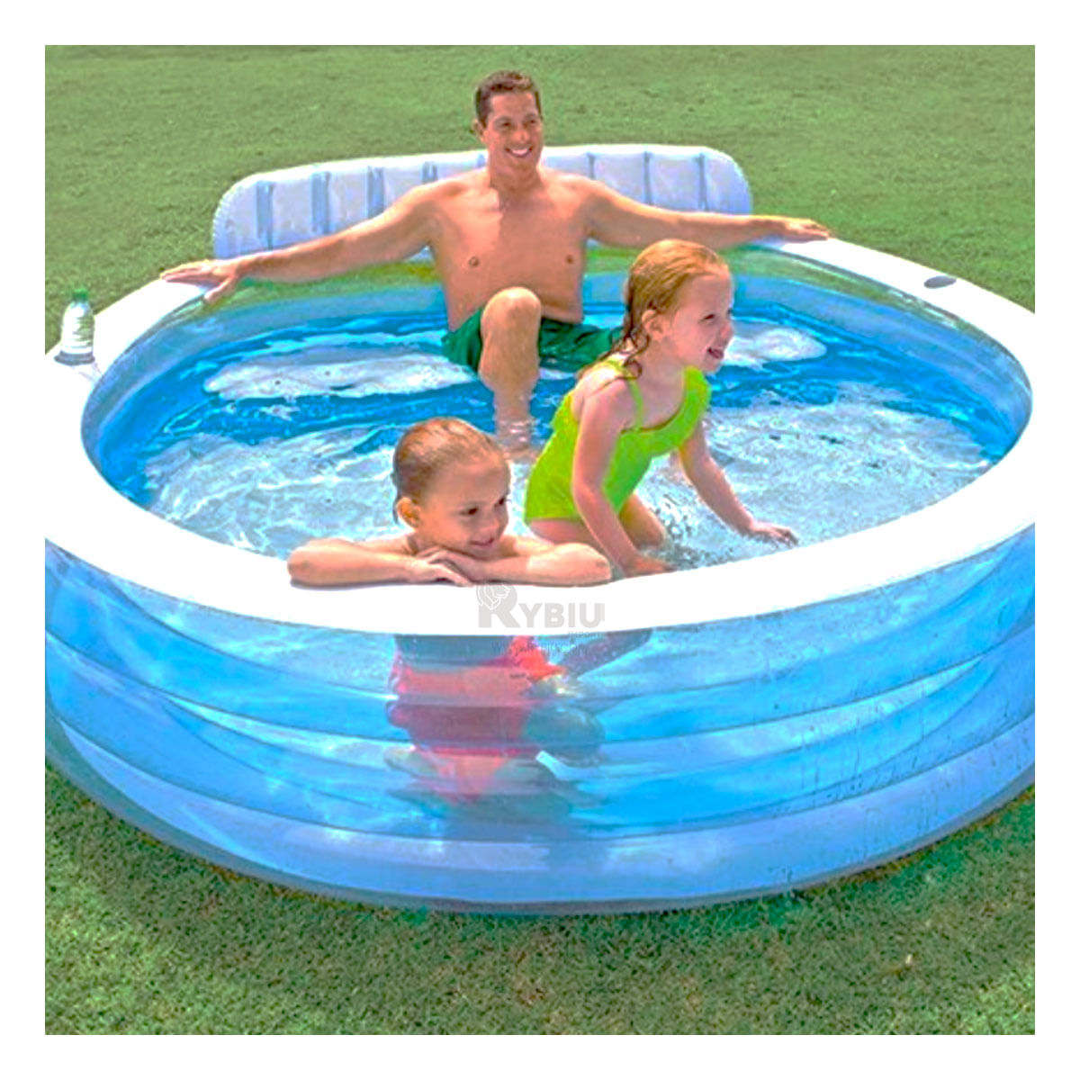 Piscina Divertida Liviana en Celeste Y+Papel de Regalo