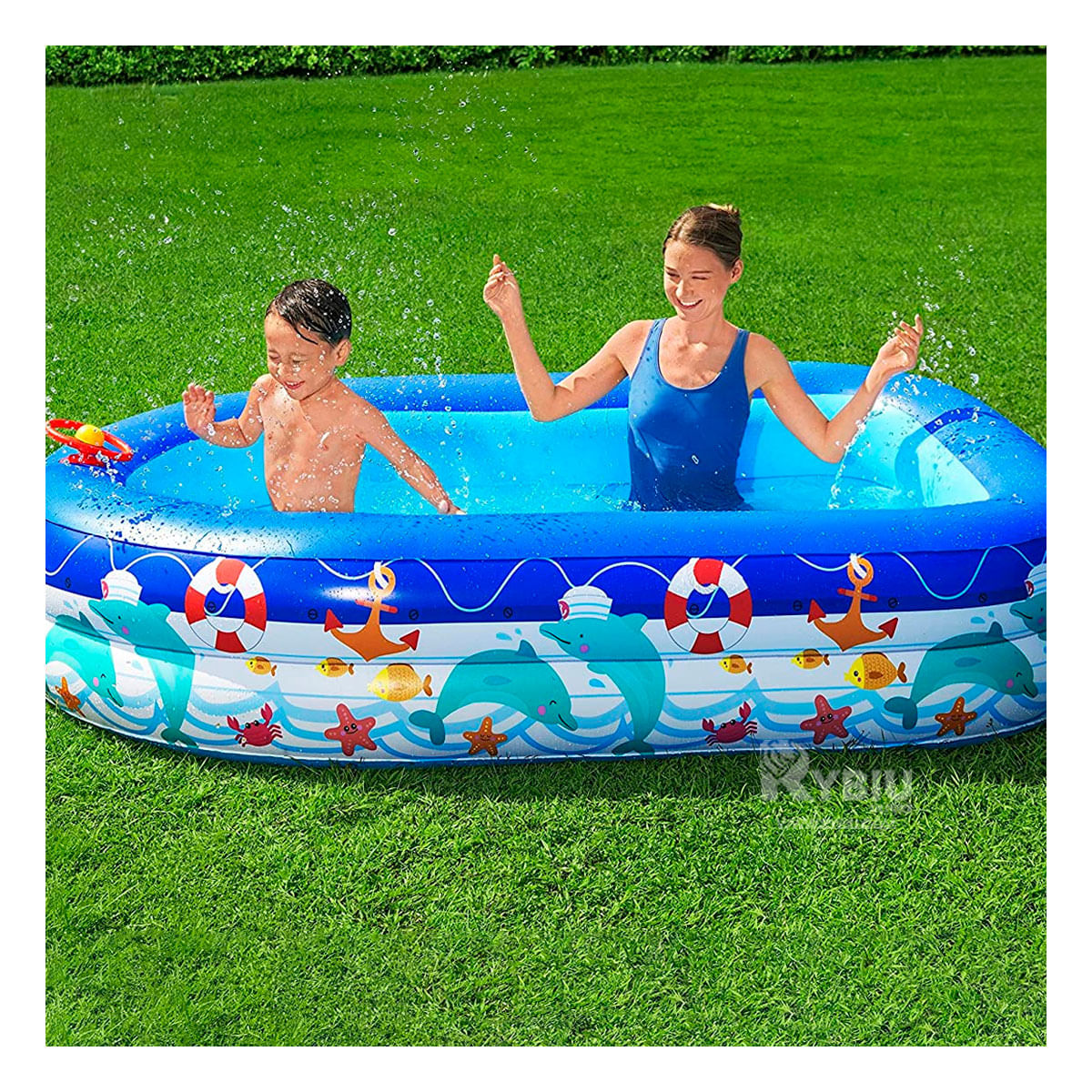 Piscina Familiar Capitan del Mar Moderna 54370 en Celeste