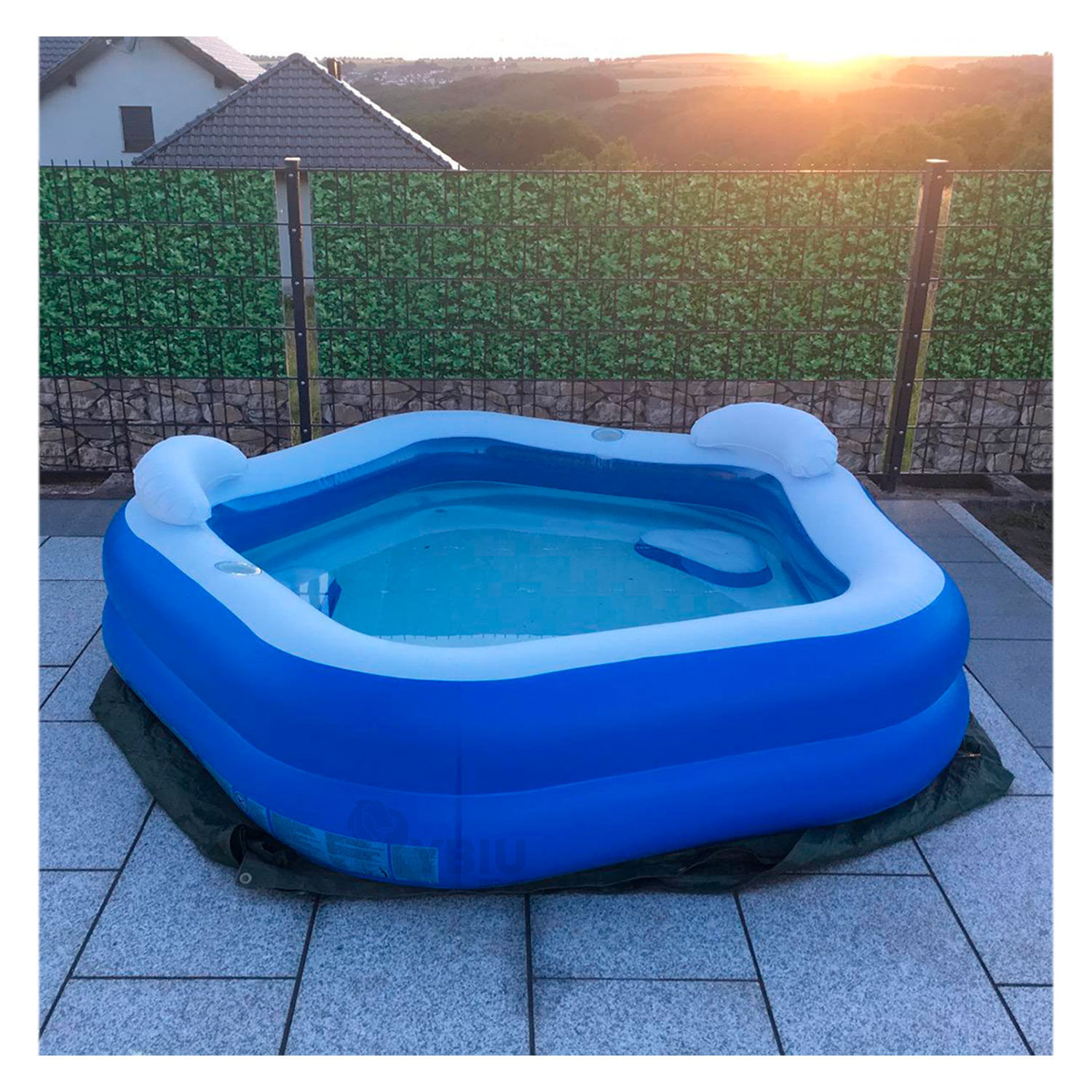 Piscina Familiar Infantil Cojin 54153 en Azul