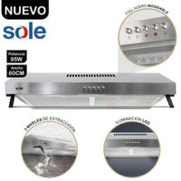 Campana Extractora Sole Roma 60 Cm  TURE15