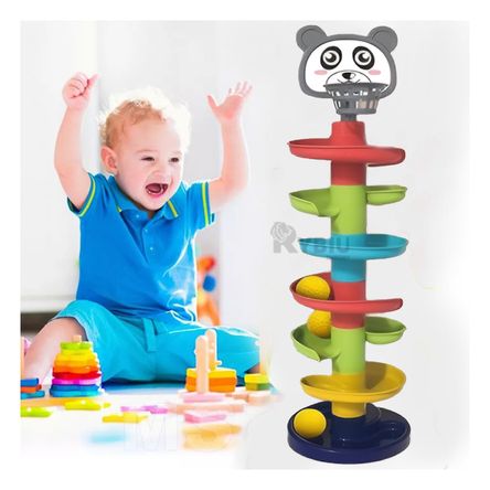 Tobogan de 4 pisos Forma de oso Multicolor Y+Papel de Regalo Tobogan de 4 pisos Forma de oso Multicolor Y+Papel de Regalo