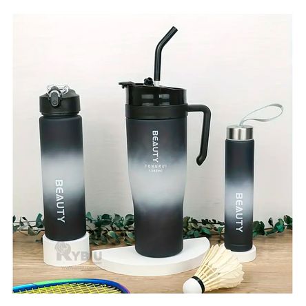 Tomatodo Set de 3 con Figuritas 2D Negro Y+Papel de Regalo Tomatodo Set de 3 con Figuritas 2D Negro Y+Papel de Regalo