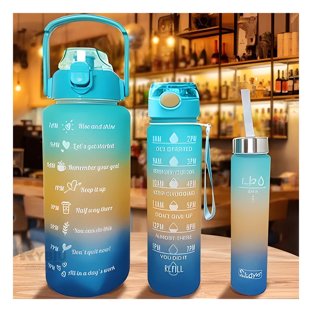 Trio Funcional para Uso Diario en Celeste Y+Papel de Regalo Trio Funcional para Uso Diario en Celeste Y+Papel de Regalo