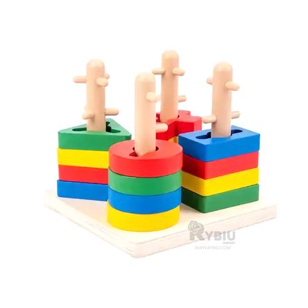 Juego de Encaje en Color Madera Y+Post-it adhesivos Juego de Encaje en Color Madera Y+Post-it adhesivos