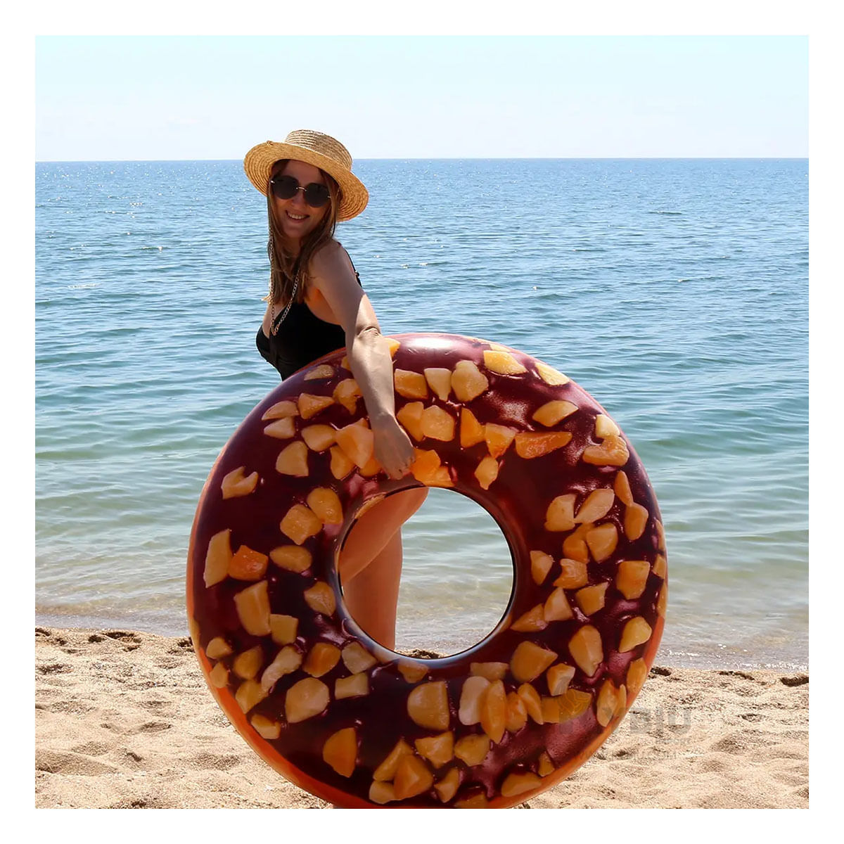 Flotador Moderno y Divertido con Forma de Donal Chocolate