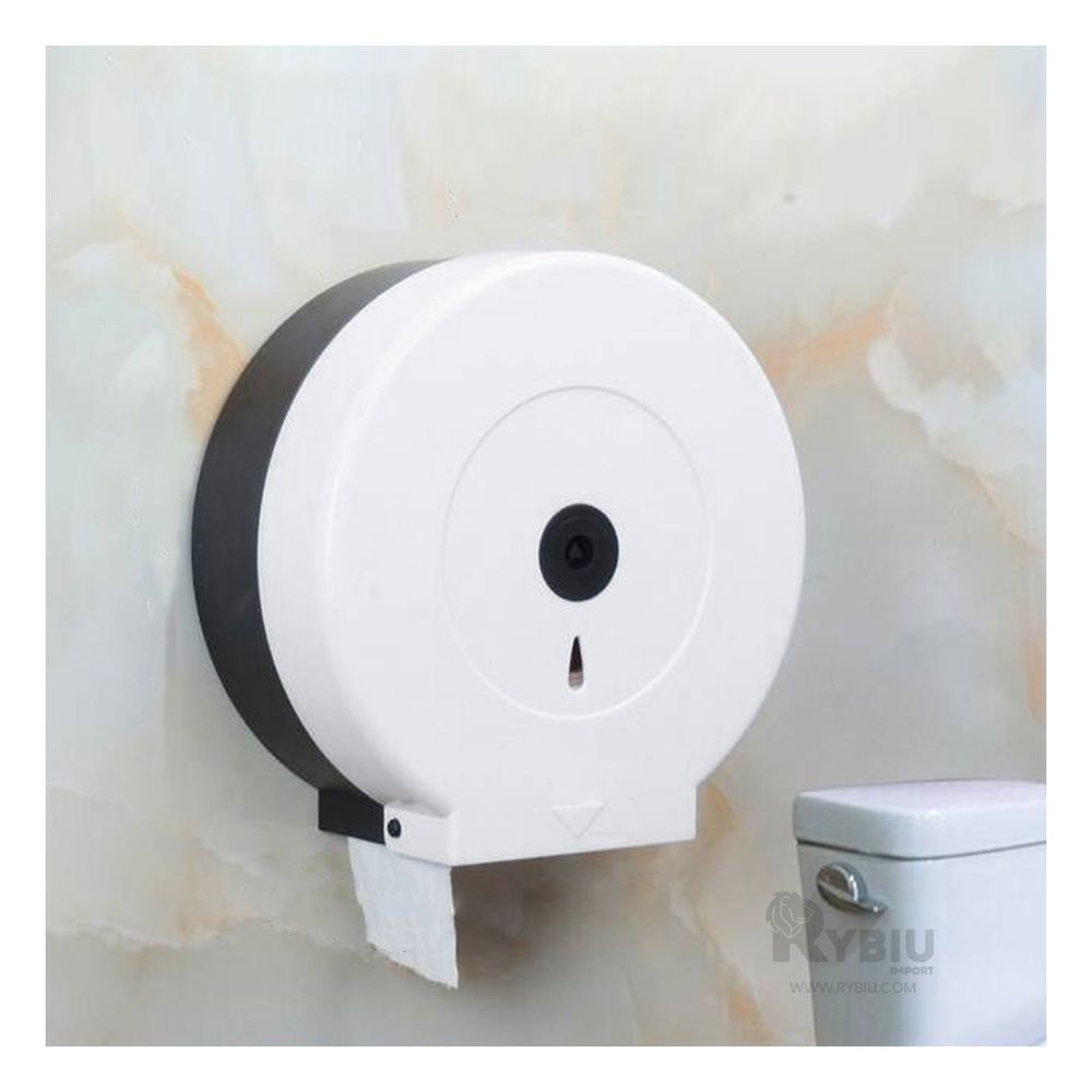 Dispensador de Rollo Sanitario en Blanco Y+Papel de Regalo Dispensador de Rollo Sanitario en Blanco Y+Papel de Regalo
