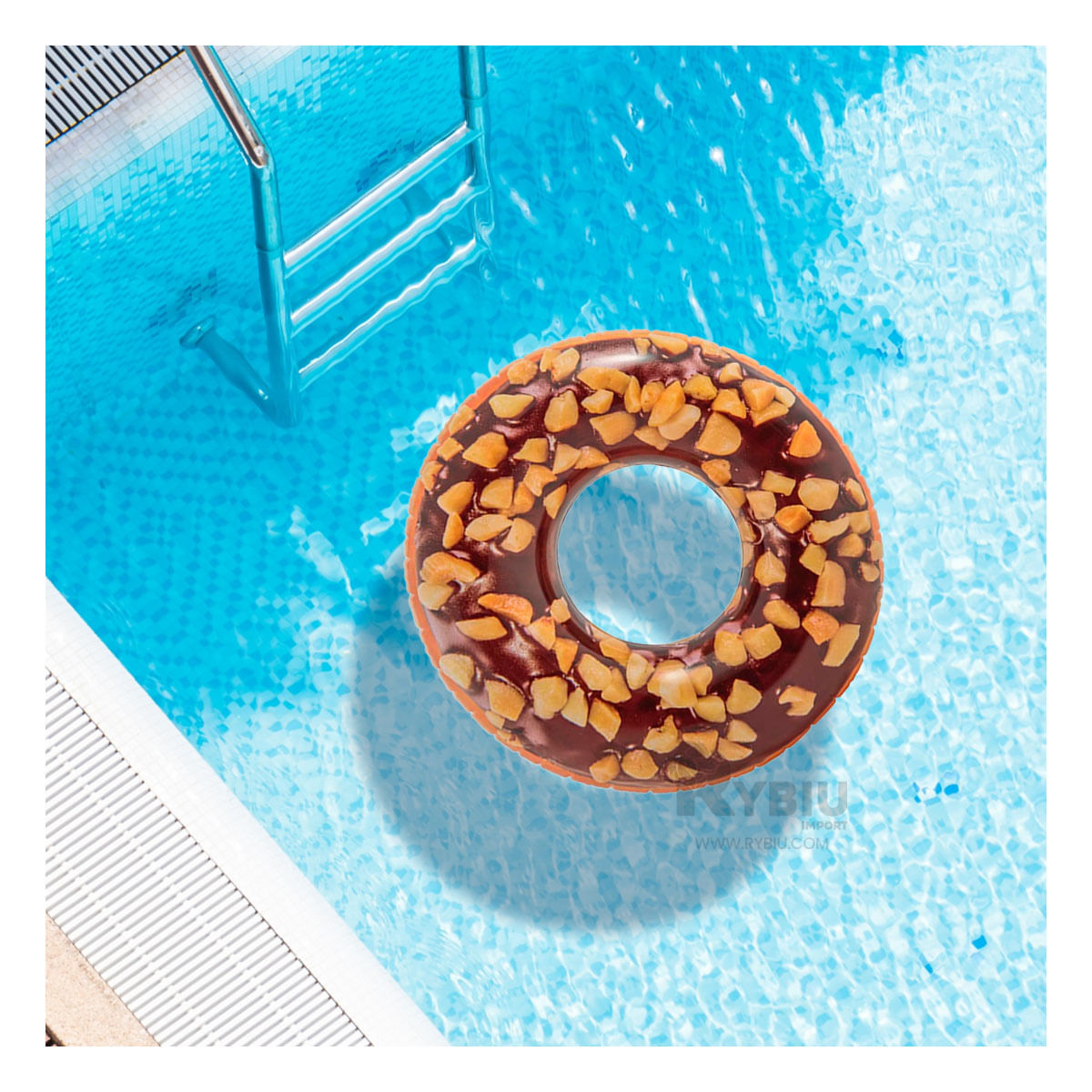 Flotador Practico para Piscina de Chocolate Y+Agendita