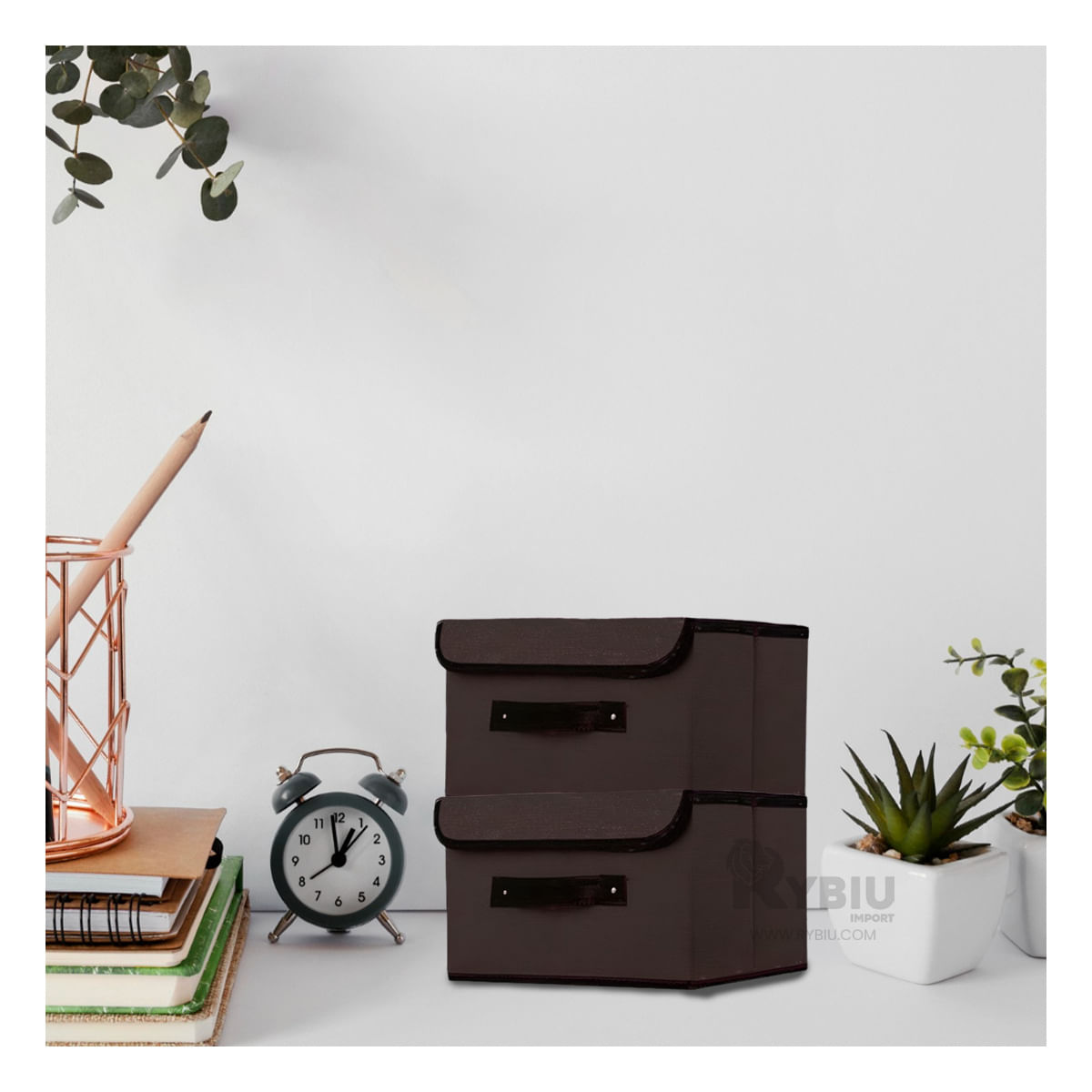 Caja Almacenera para Ropa en Color Negro Y+Agendita