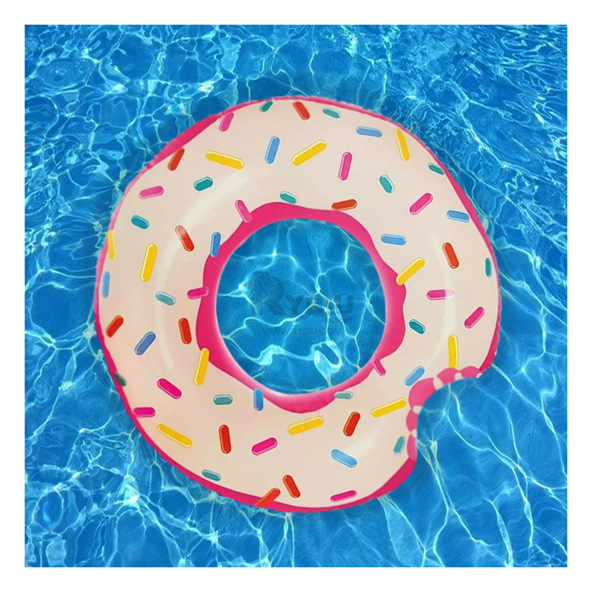 Flotador Moderno para la Playa en Pink Y+Papel de Regalo
