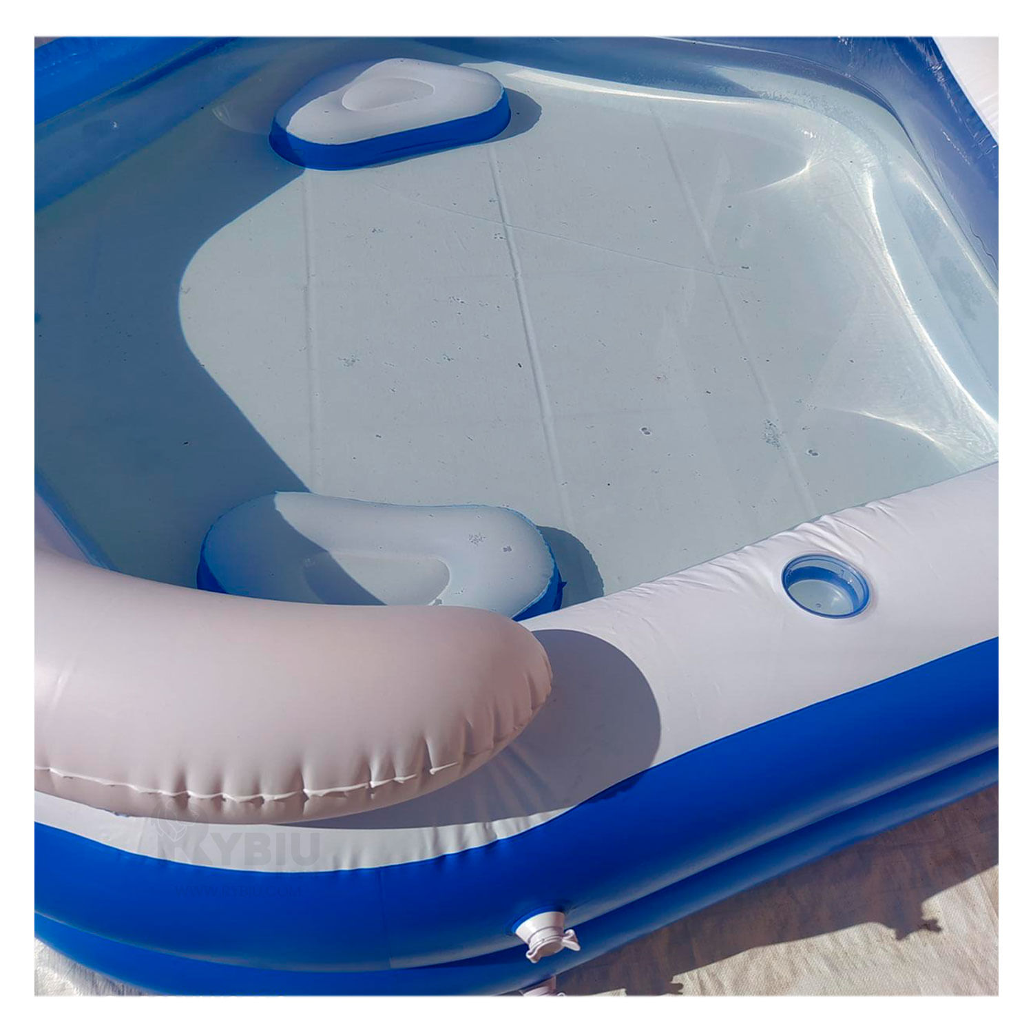 Piscina Incluye Portavasos en Azul Y+Papel de Regalo
