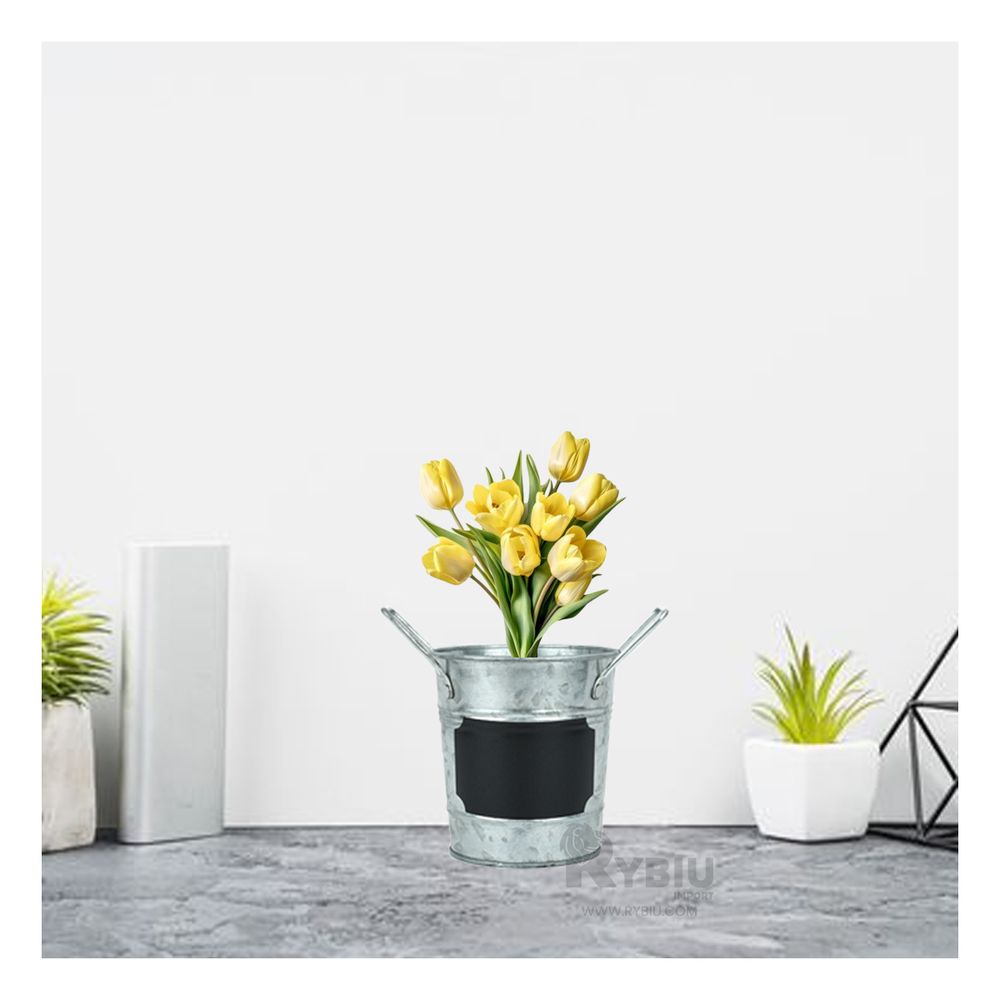 Maceta Facil de Usar en Plateado Y+Post-it adhesivos Maceta Facil de Usar en Plateado Y+Post-it adhesivos