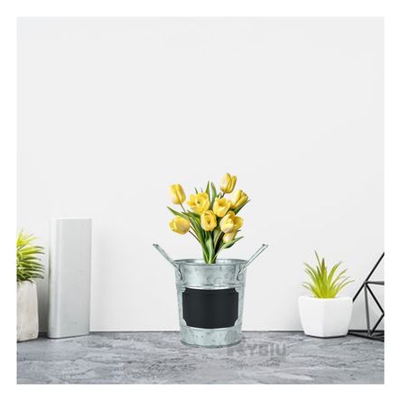 Maceta Facil de Usar en Plateado Y+Post-it adhesivos