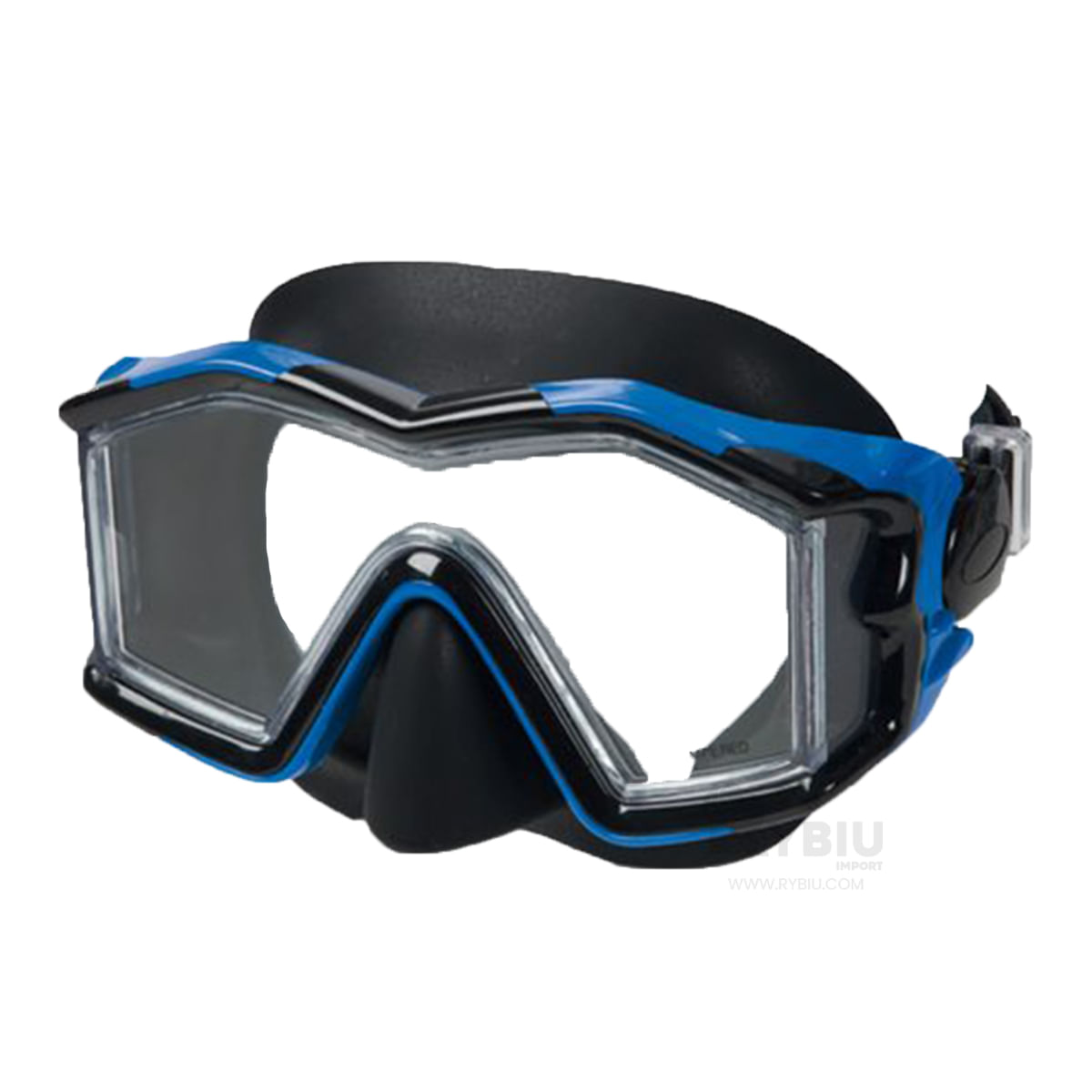 Lentes Protectores Infantil de Buceo Color Azul Y+Stickers