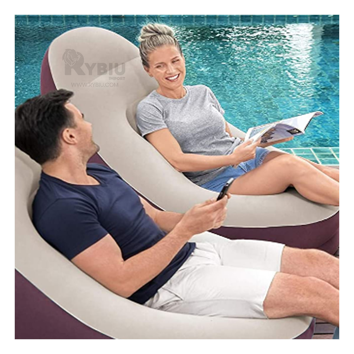 Sofa de Facil Transporte en Color Guinda Oscuro Y+Agendita